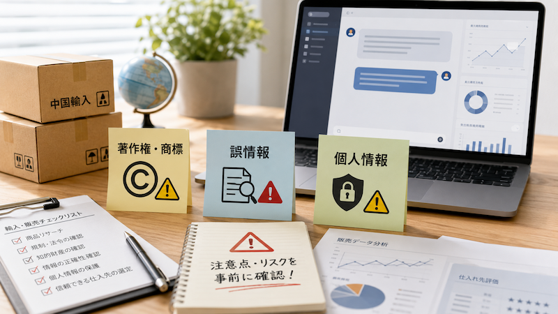 中国輸入のAI活用で注意する3つのリスク