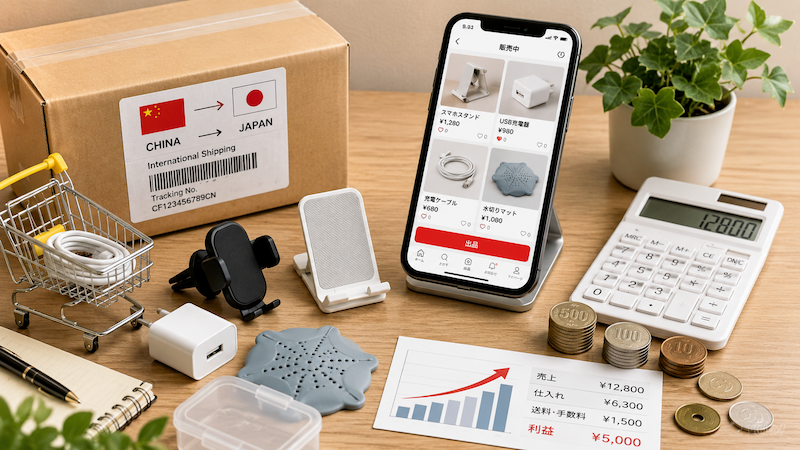 中国輸入×メルカリの仕組み