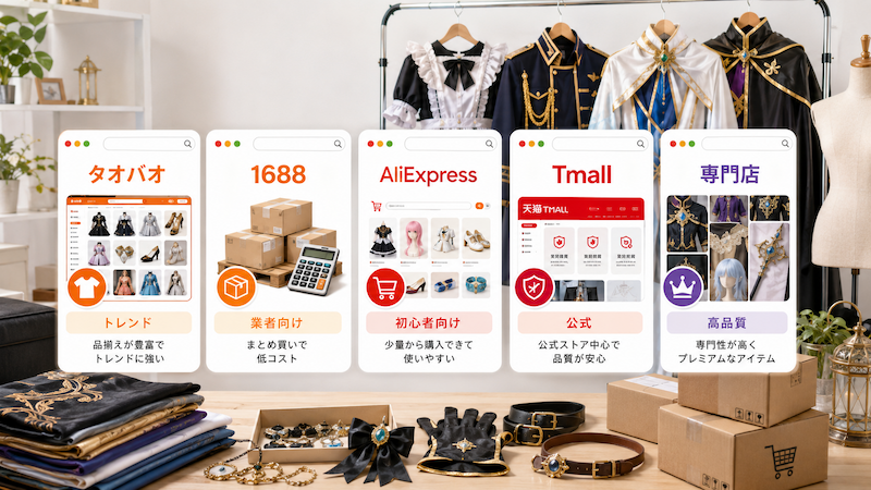 コスプレ衣装の中国仕入れ先5選