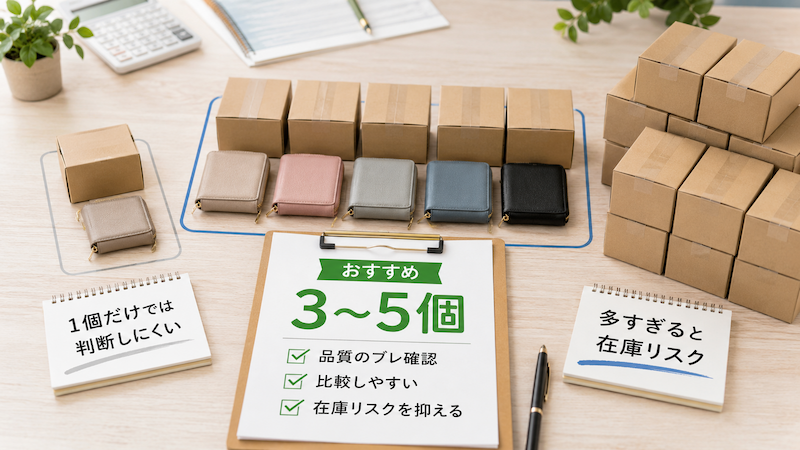 中国輸入のテスト仕入れは3〜5個が目安