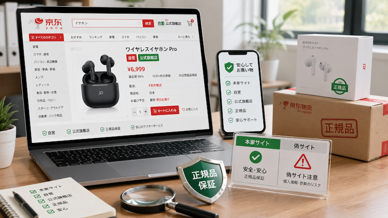 ジンドン本家と偽サイトの見分け方