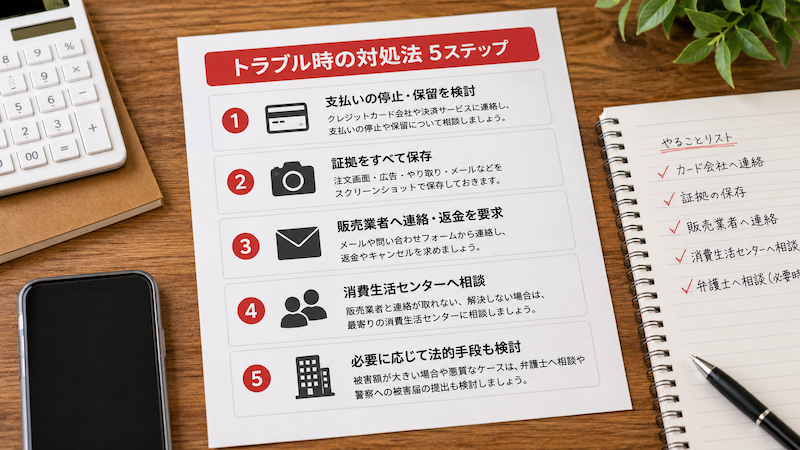 ジンドン通販トラブル時の対処法
