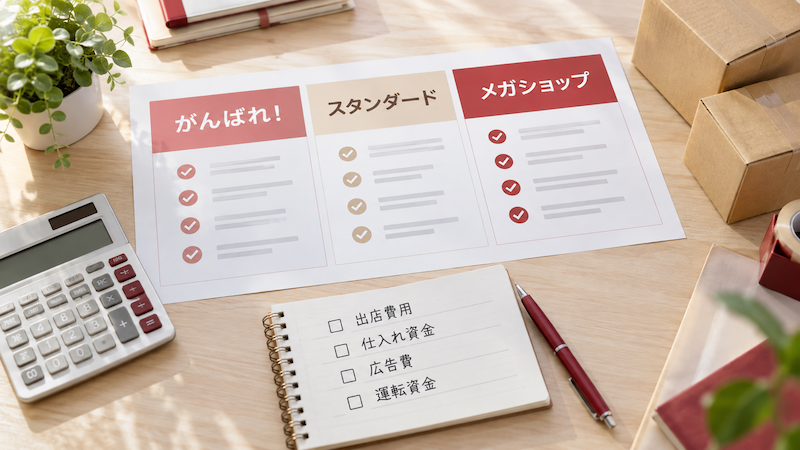 楽天出店の料金プランと必要資金