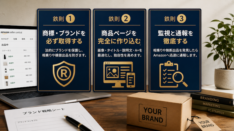 Amazonの相乗りを防ぐ独占販売対策