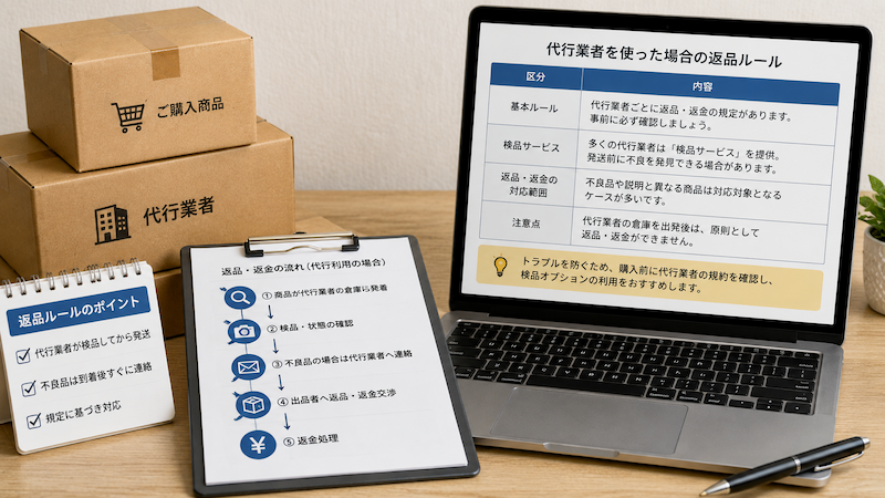 閑魚の代行購入における返品ルール