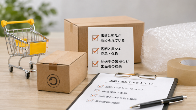 閑魚で返品・返金が認められるケース