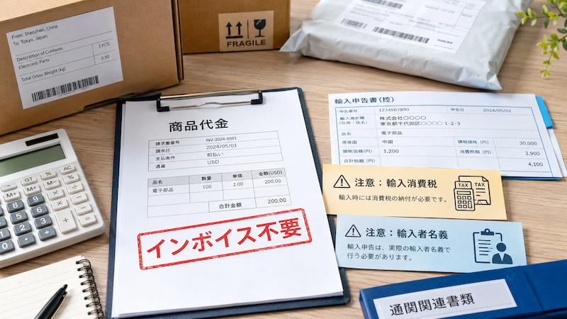 中国輸入の商品代金とインボイスの注意点