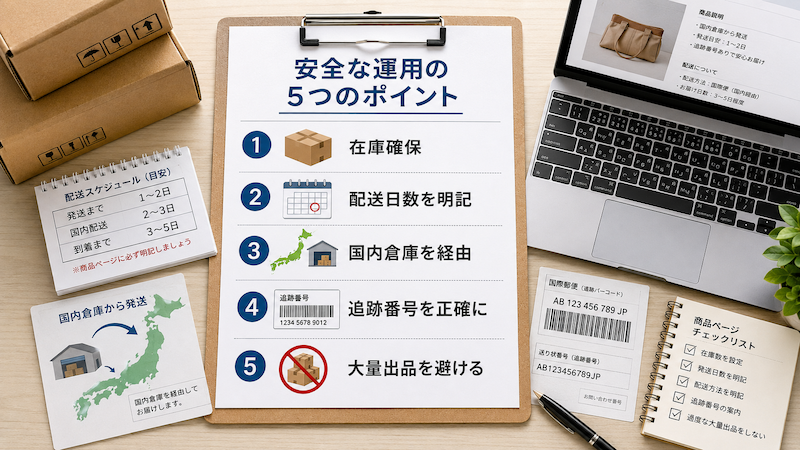 au PAY マーケット無在庫販売の安全な運用方法