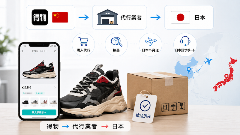 得物を日本から購入する方法