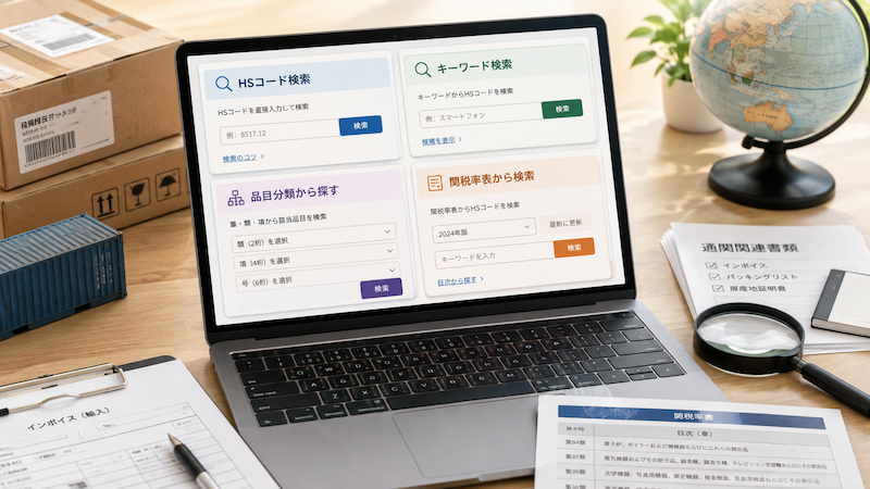 HSコードを検索できる4つのツール