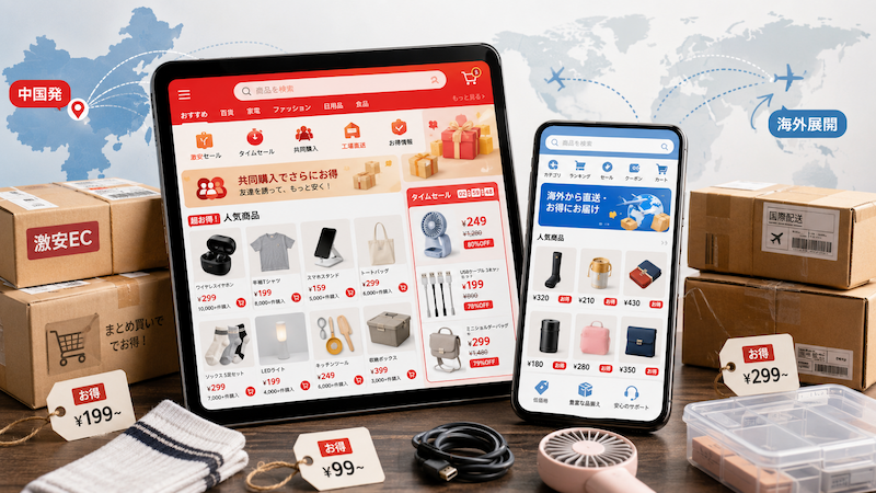 中国EC「拼多多」の通販イメージ