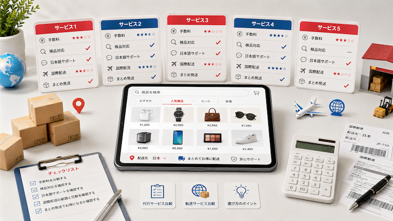拼多多対応の代行・転送サービス比較