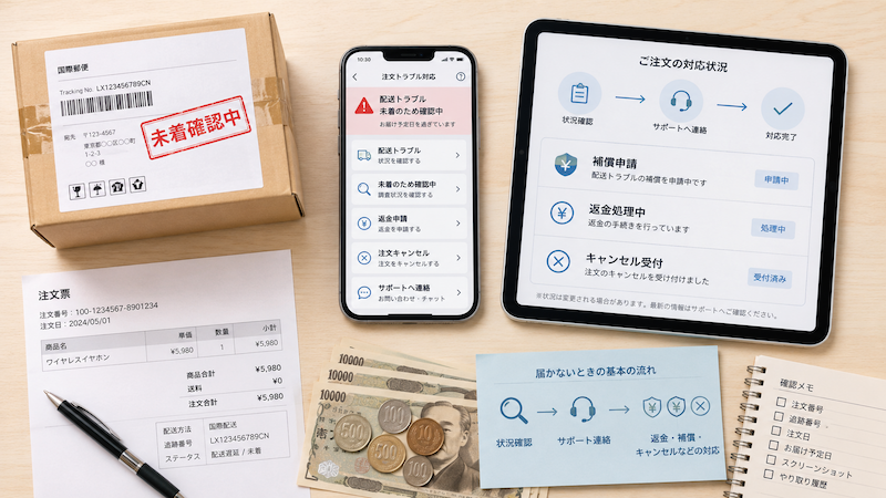 emuの商品が届かない時の返金・補償・キャンセル