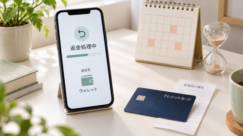 SHEINのキャンセル後の返金先と所要日数