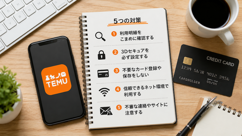 Temuでクレジットカードを安全に使う方法