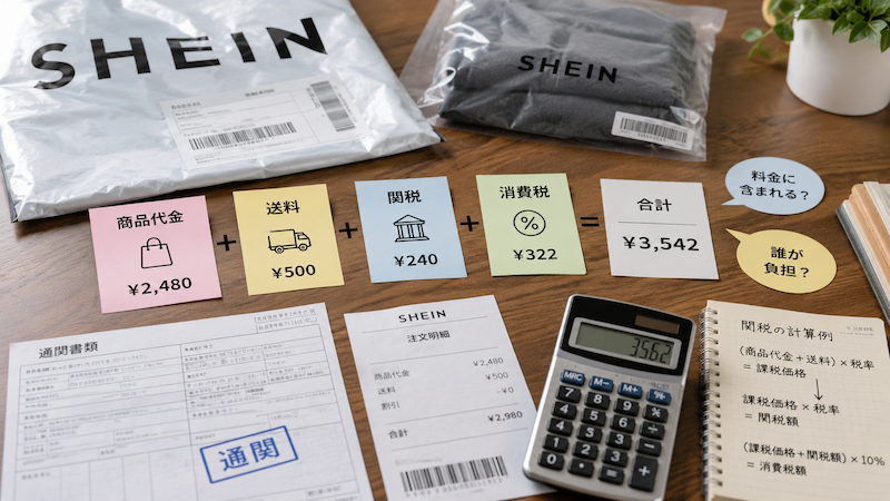 SHEINの関税・消費税と購入者負担