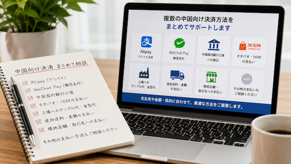 中国向け決済方法をまとめて相談できるサービス
