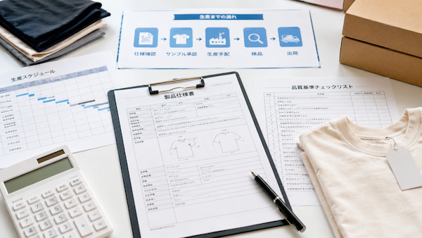 中国OEMの製品仕様書と生産計画