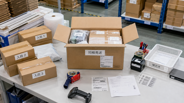 複数荷物の同梱・おまとめ