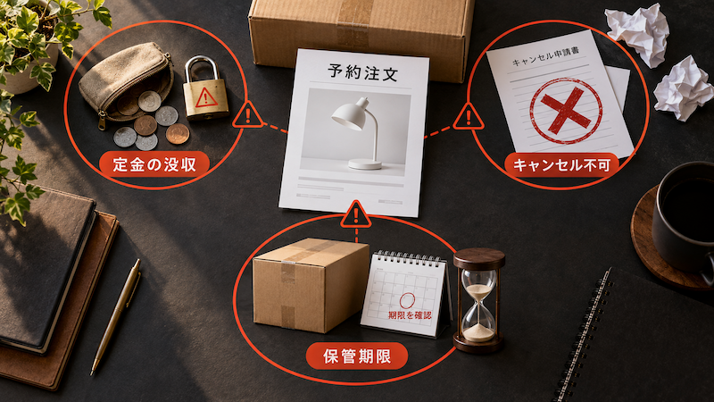 タオバオ予約商品の定金没収・キャンセル・保管期限