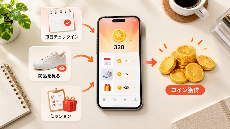 AliExpressコインをチェックインやミッションで貯める方法