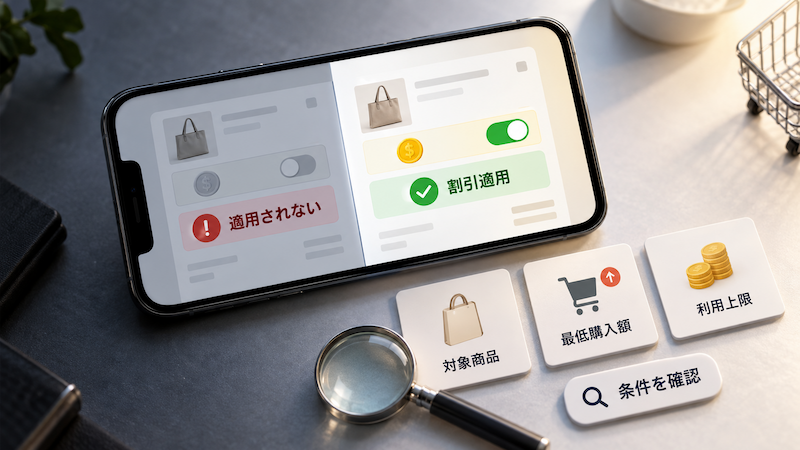 AliExpressコイン割引が適用されない原因と確認項目